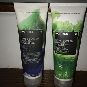 New korres body butter fig and basil lemon